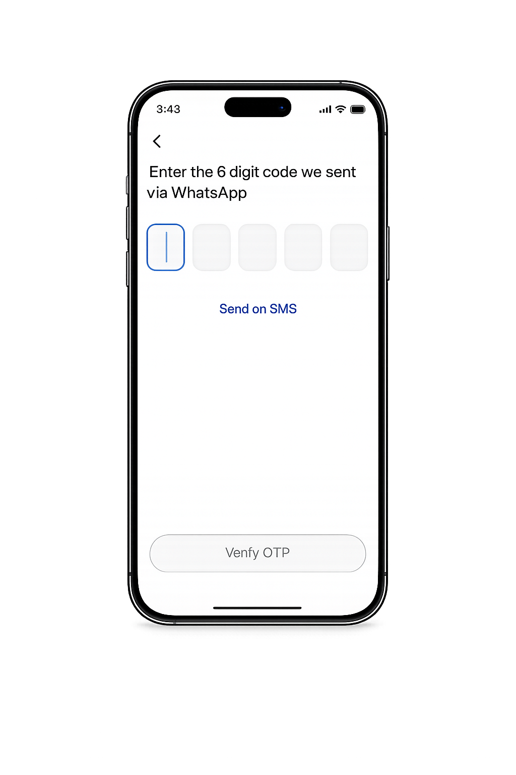 Walyt security verification screen preview